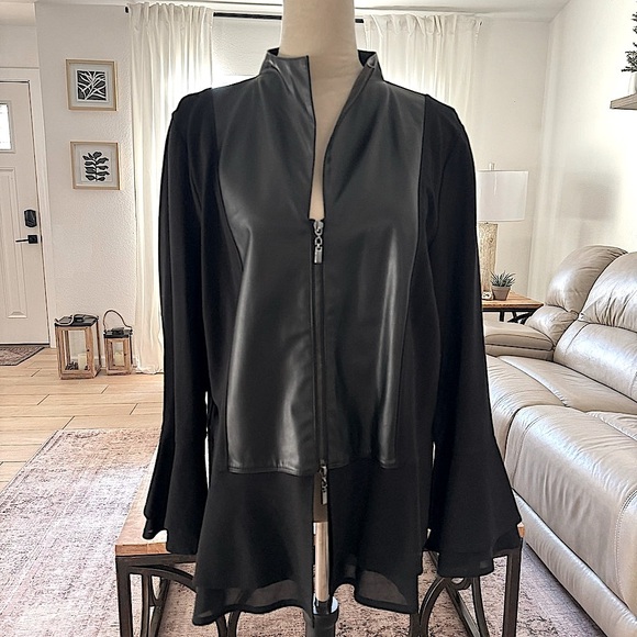 Taking  Shape Amorous Velvet Crush Black Plus Size Jacket Size Medium - Picture 3 of 16